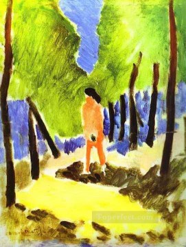 landscape Painting - Nude in Sunlit Landscape abstract fauvism Henri Matisse